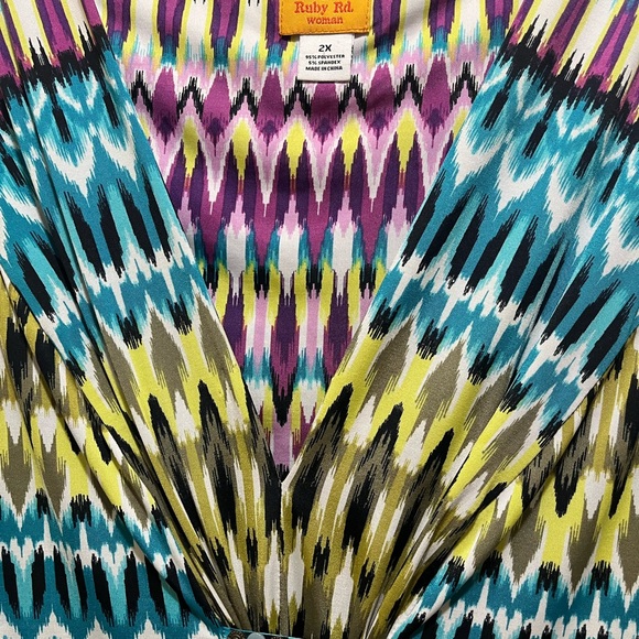 Ruby Rd. Multicolor Patterned Dress - Picture 3 of 3